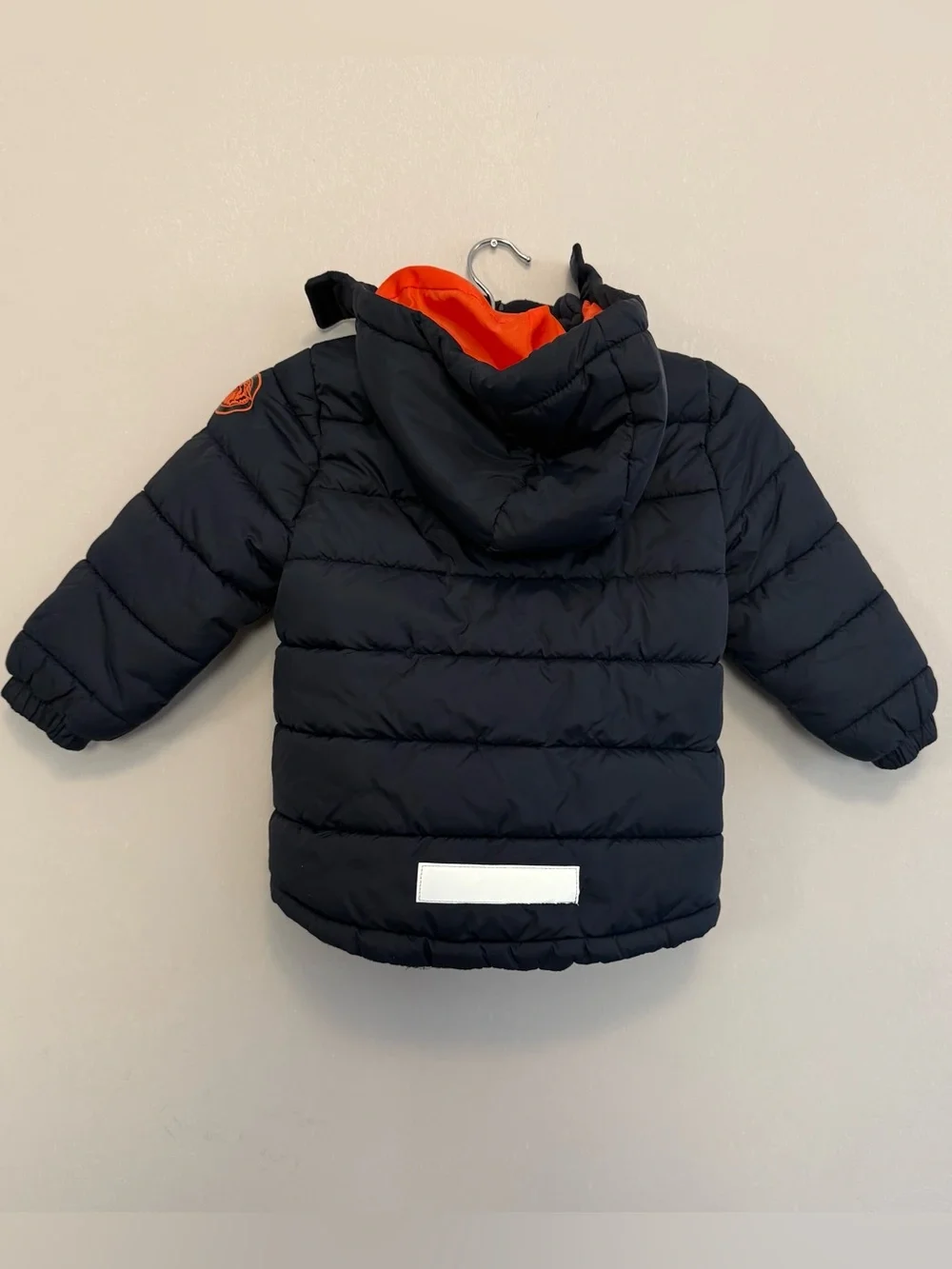 H&M Dark Navy Puffer Jacket with Hood Kids Boy Toddler 3-4
